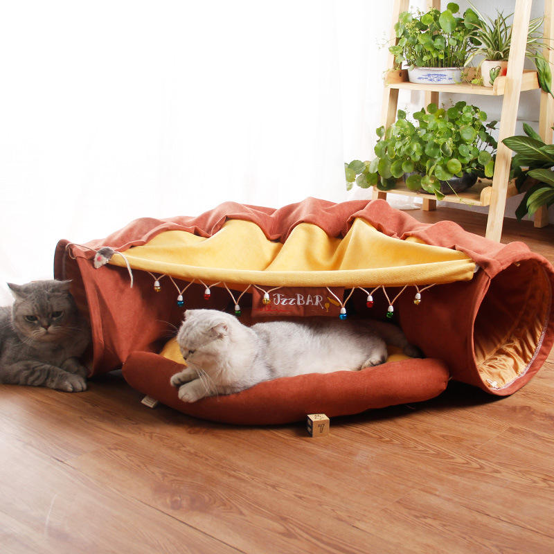 Tunnel Gioco per Gatti Pieghevole