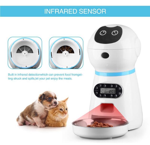 Alimentatore Automatico per Animali Domestici 3.5L – Programmazione Pasti