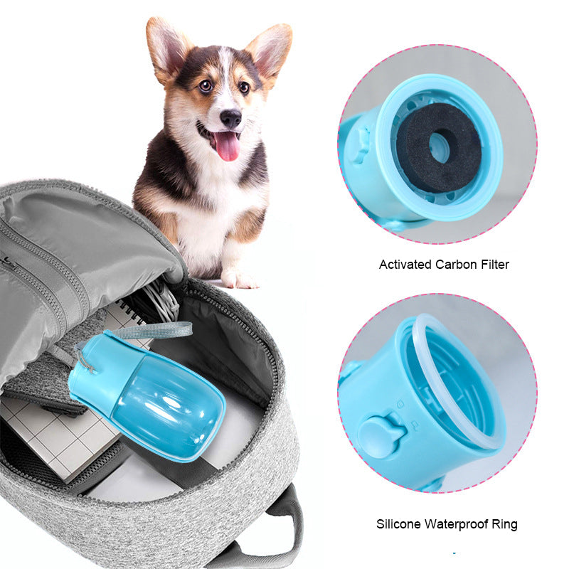 Dispenser Acqua per Cani 300 ml – Borraccia da Passeggiata