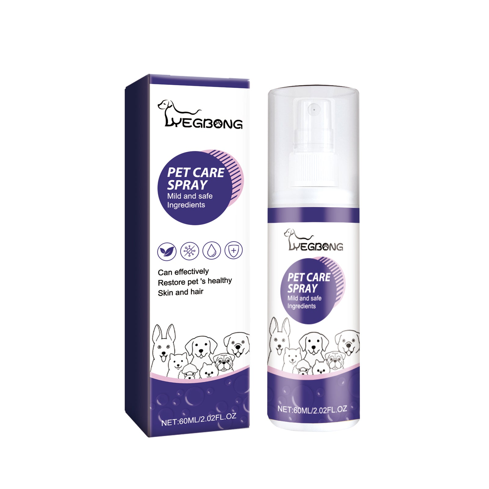 Spray per Animali Domestici – Igiene e Freschezza Naturale