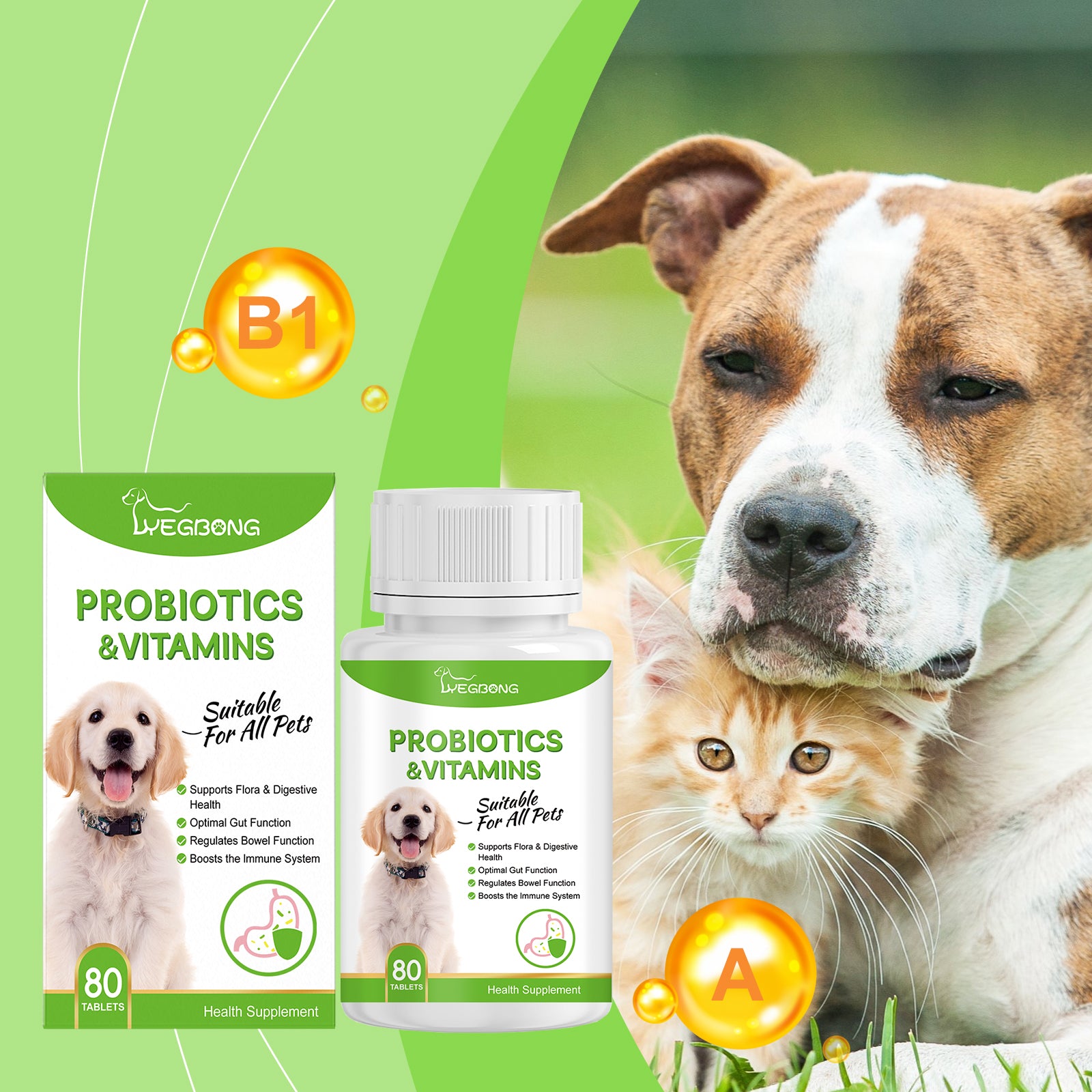 Probiotici per Cani e Gatti – Digestione e Difese Naturali