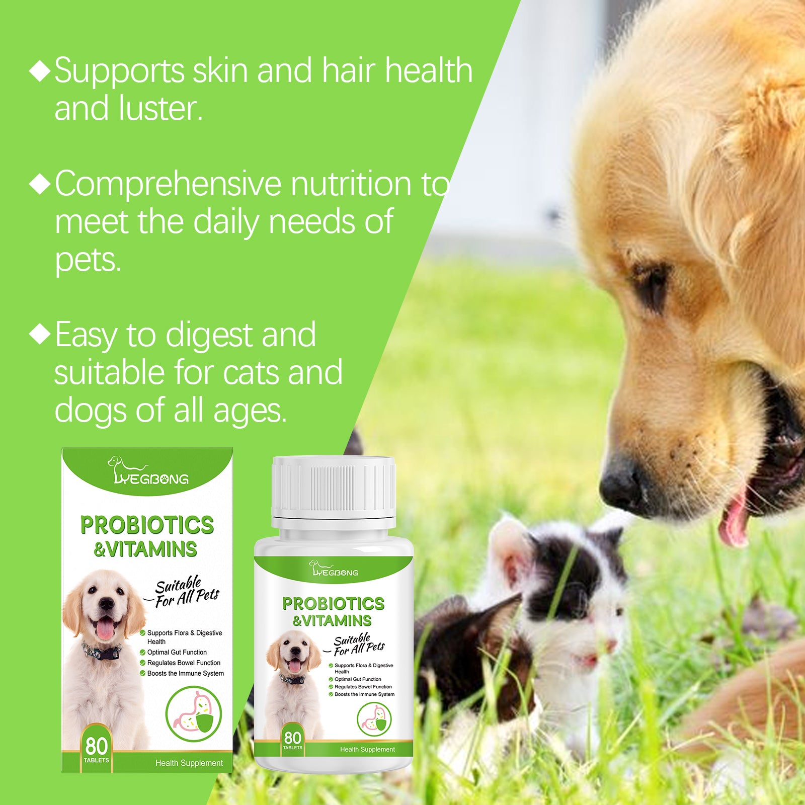 Probiotici per Cani e Gatti – Digestione e Difese Naturali